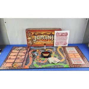 JUMANJI The Game 1995 Milton Bradley Complete Board Game – 100% - Vintage